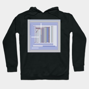 Blue Gray Serenity graphic design in pale tones Hoodie